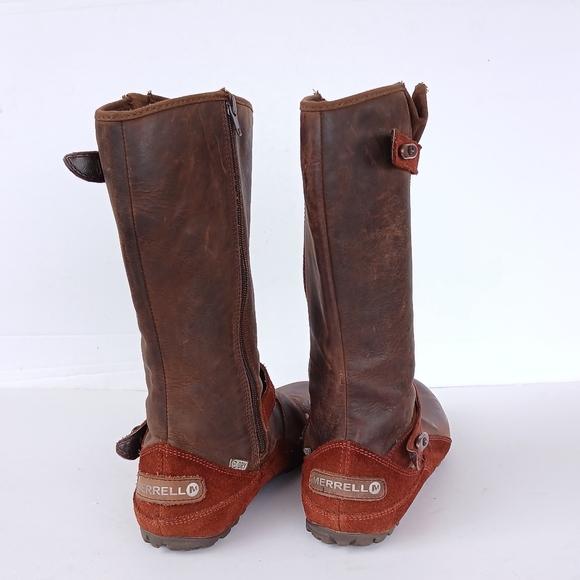 Merrell Haven Autumn Leather Boots Size 8 - Picture 2 of 6